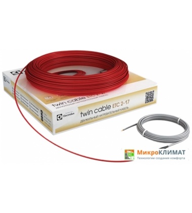 Нагревательный кабель Electrolux Twin Cable ETC 2-17-1500Electrolux