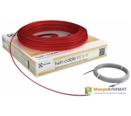 Нагревательный кабель Electrolux Twin Cable ETC 2-17-2500Electrolux
